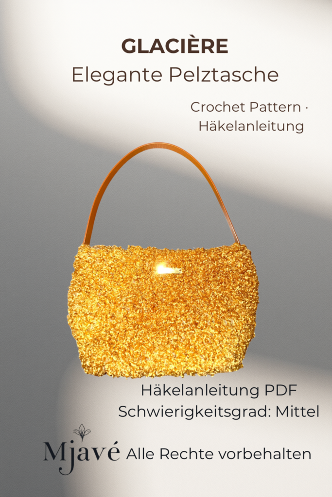 Häkelanleitung Winter Tasche PDF Deutsch Glacière Bag von Mjavé