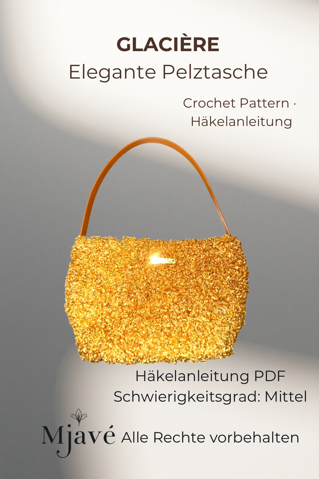 Häkelanleitung Winter Tasche PDF Deutsch Glacière Bag von Mjavé
