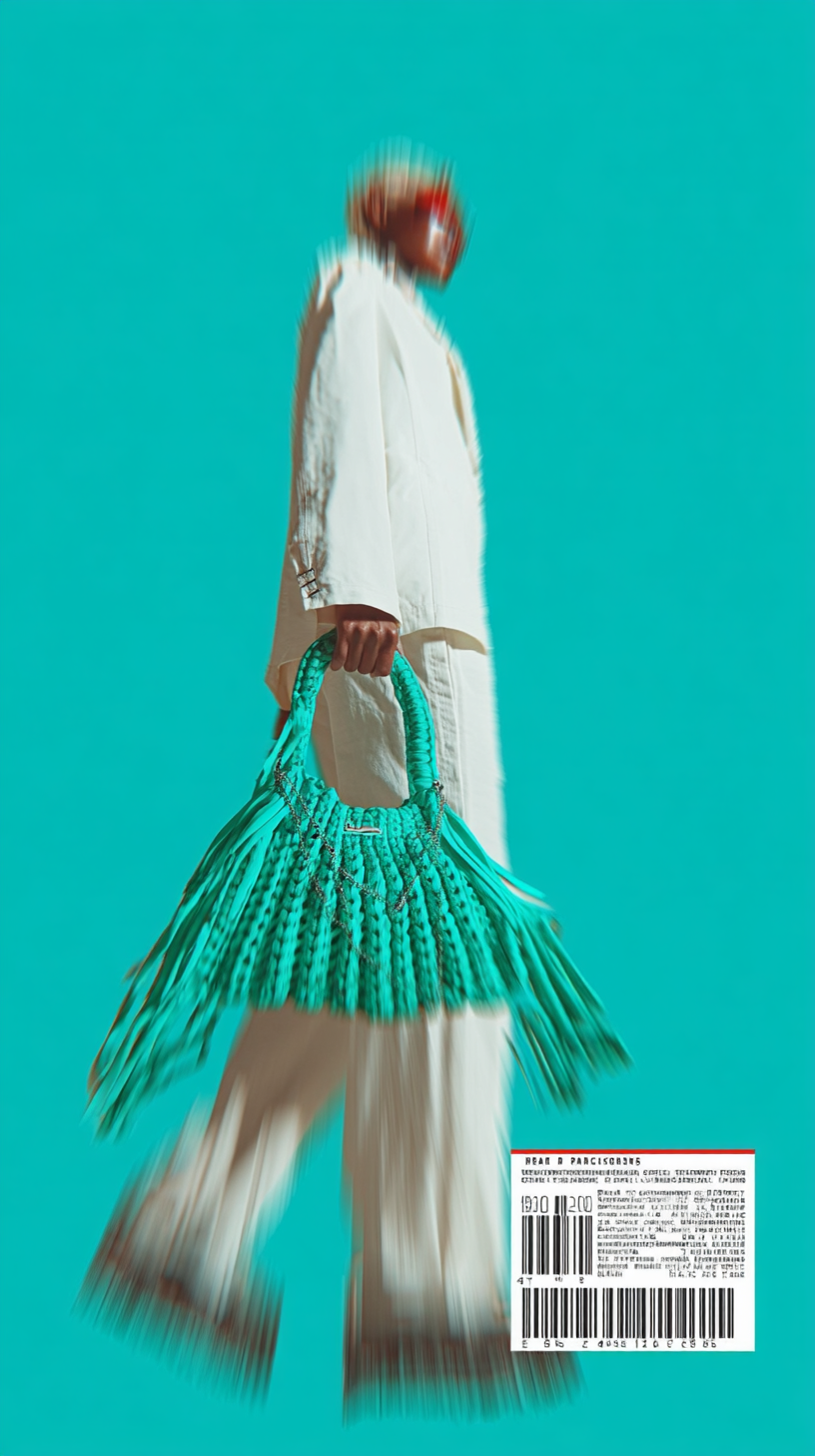 Handgehäkelte nachhaltige Boho Tasche - Lumière Édition – Bild 3