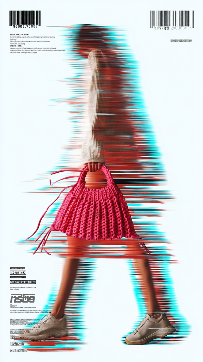 Handgehäkelte nachhaltige Boho Tasche - Lumière Édition – Bild 8