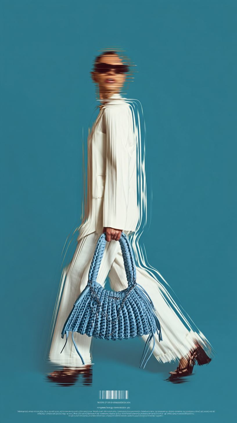 Handgehäkelte nachhaltige Boho Tasche - Lumière Édition – Bild 9