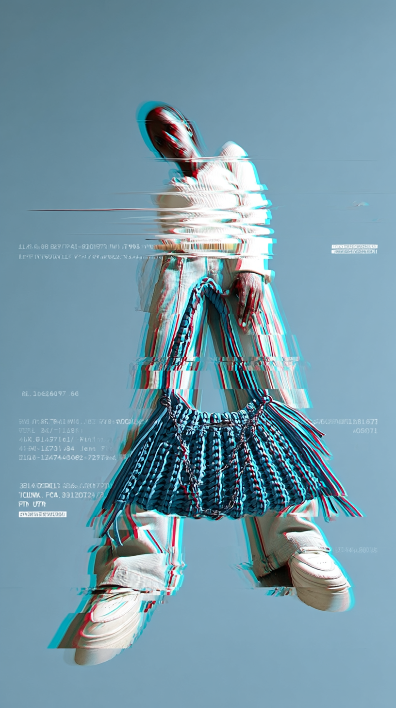 Handgehäkelte nachhaltige Boho Tasche - Lumière Édition – Bild 10