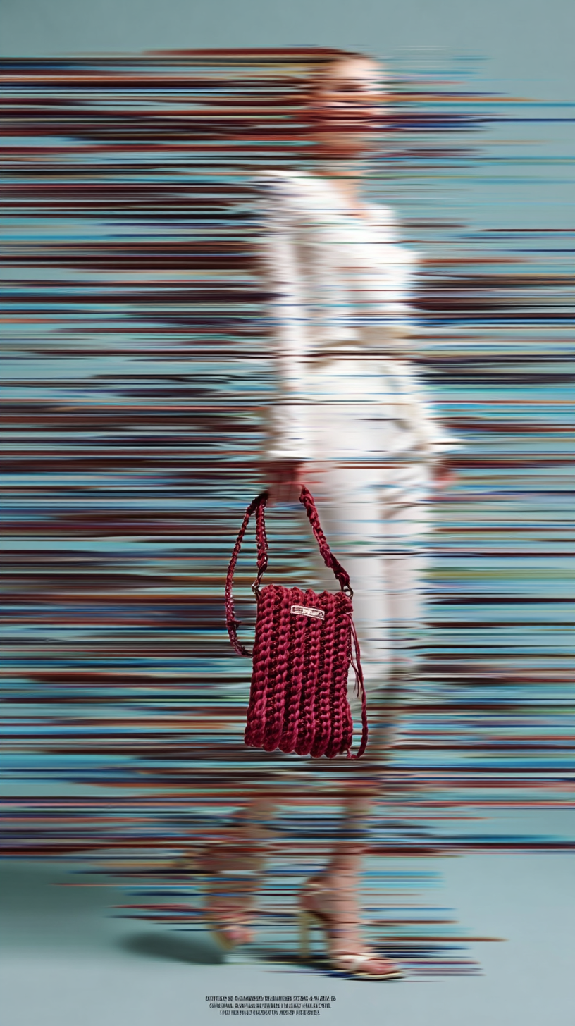 Mini Häkeltasche aus T-Shirt Garn – handgemacht und nachhaltig- ESSENZA – Bild 14