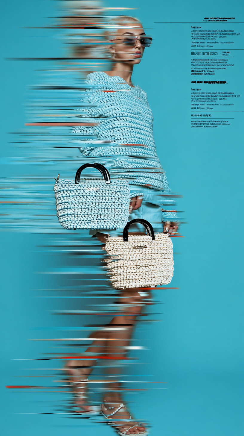 Mint Häkel Handtasche Mira, handgemacht & nachhaltig – Bild 2