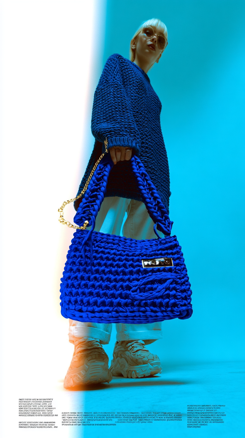 Color Craze – Boho Häkel-Tasche mit Fransen – Bild 6