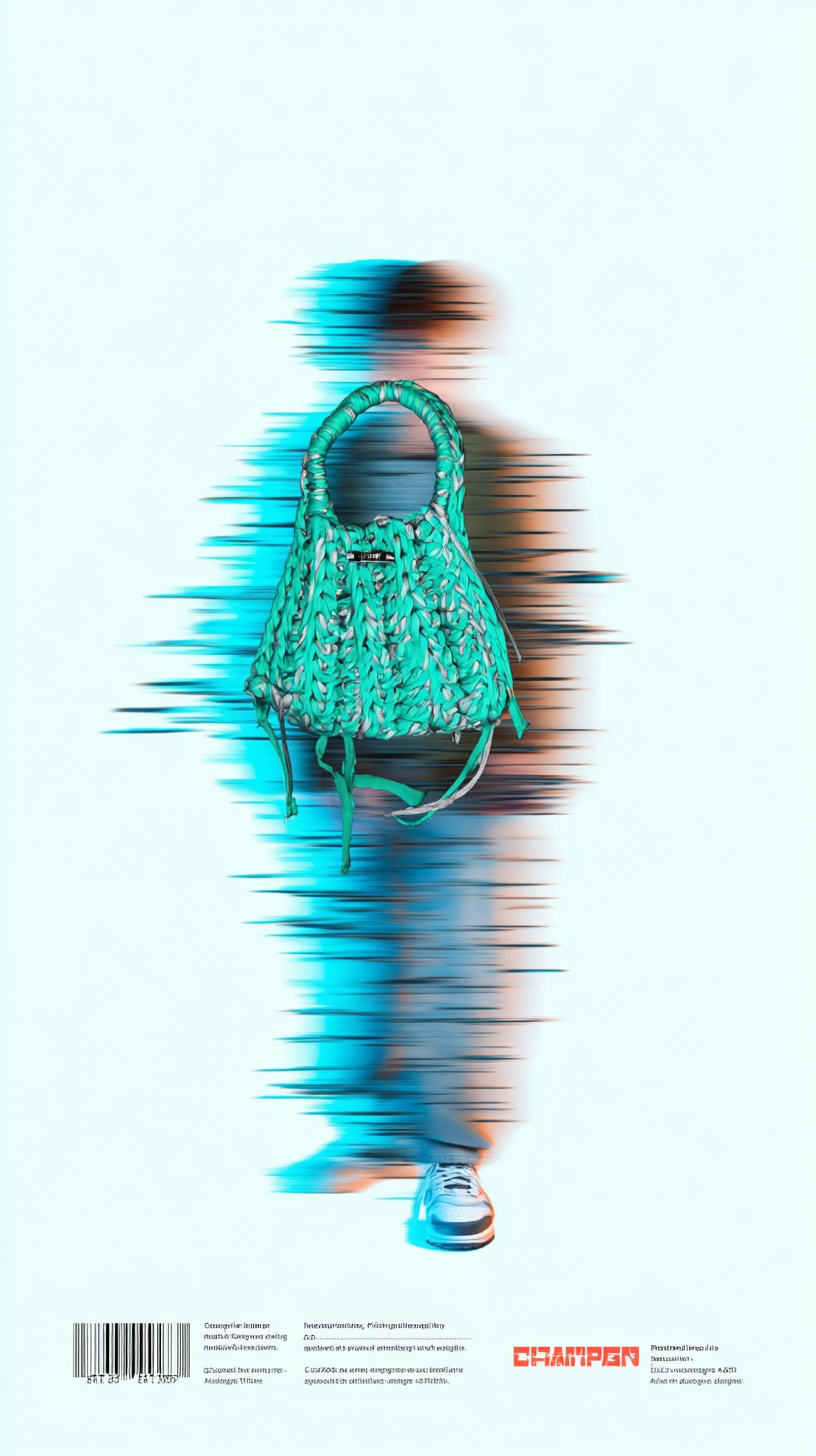 Handgehäkelte nachhaltige Handtasche aus recyceltem Textilgarn - NALA – Bild 19