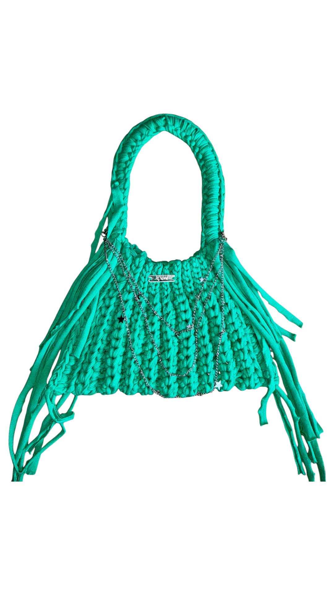 Handgehäkelte nachhaltige Boho Tasche - Lumière Édition – Bild 5