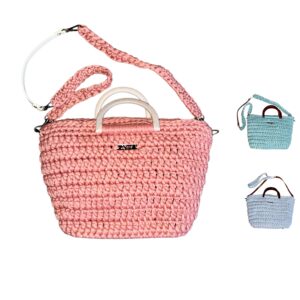 handgefertigte gehäkelte Tasche - modern weich 100% Mjavé