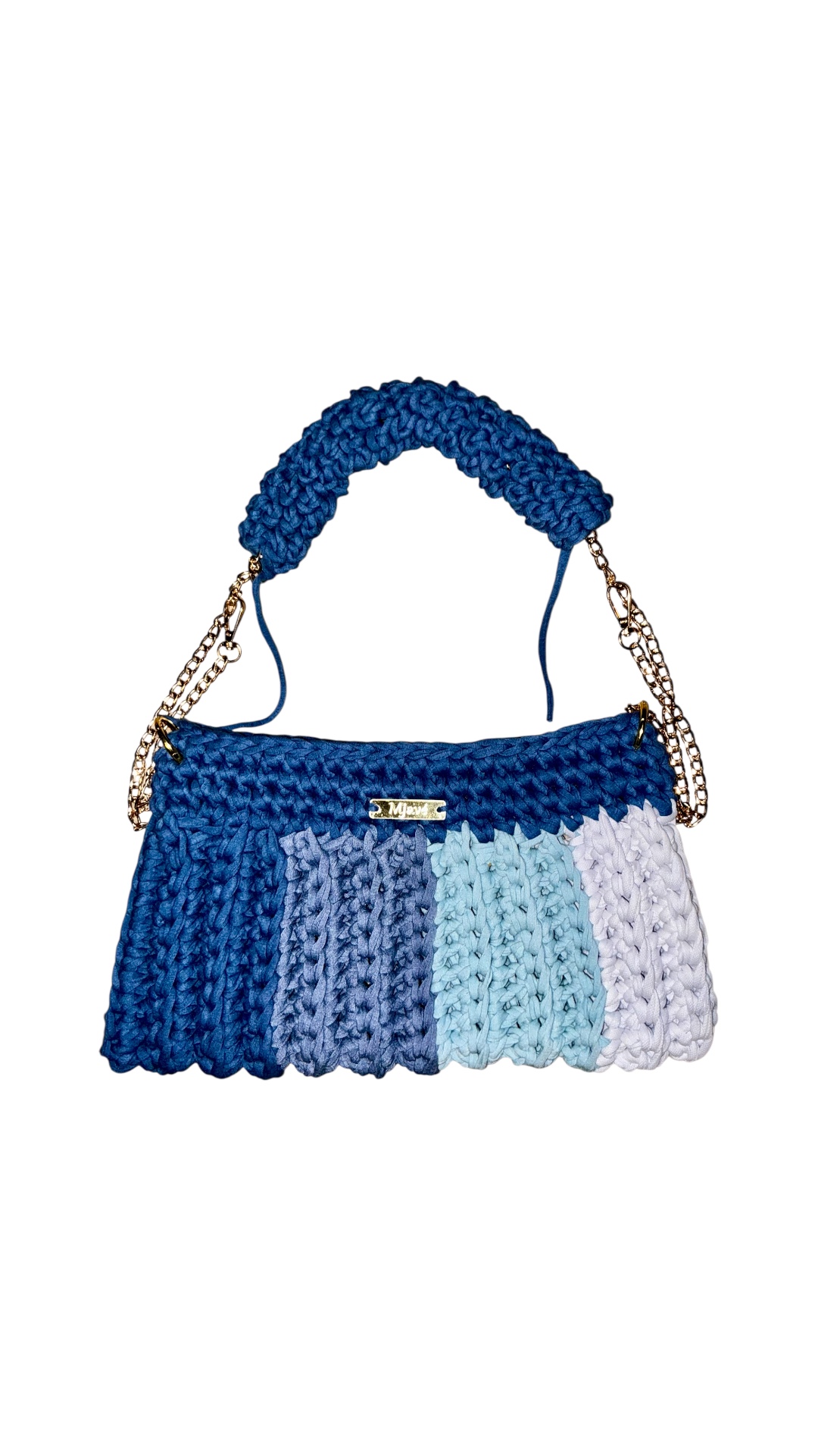 MJAVÉ Color Craze Statement Bag mit Kettenhenkel hellblau