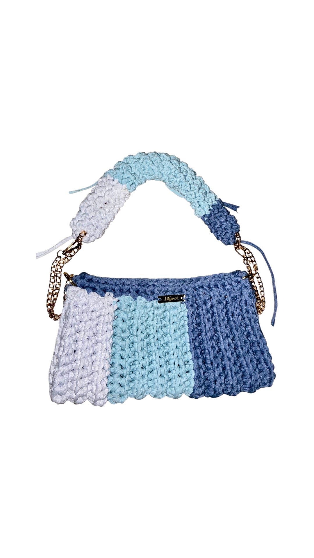 MJAVÉ Color Craze Statement Bag mit Kettenhenkel Blau
