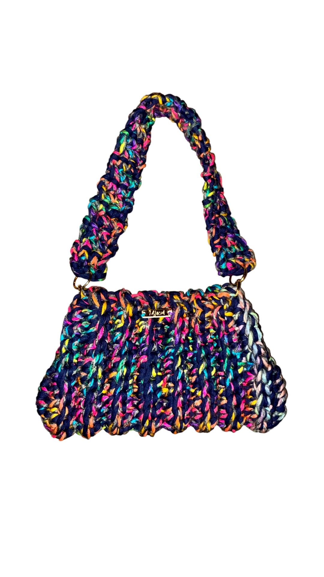 bunte gehäkelte Fransen Tasche handmade für Frauen Bunt