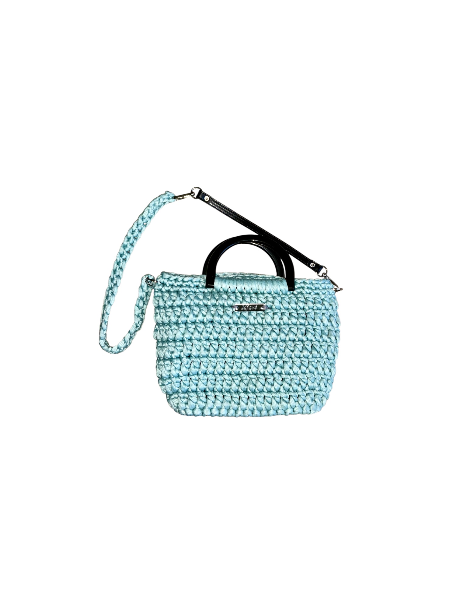 Mint Häkel Schultertasche Boho