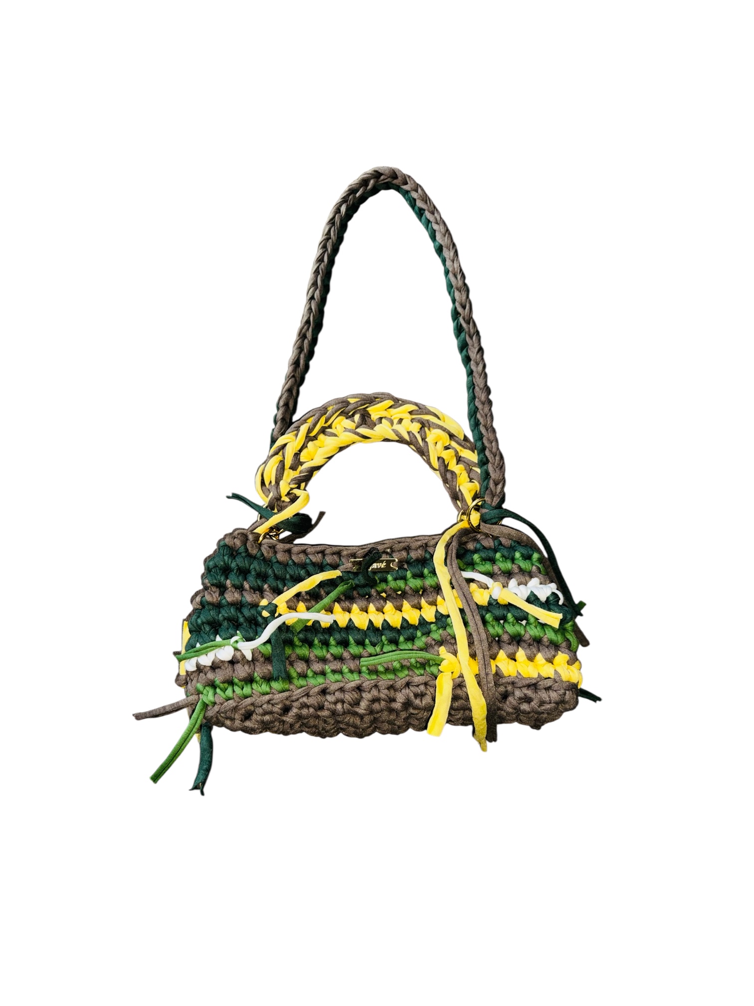 Boho Handtasche handgehäkelt und nachhaltig gefertigt Fray