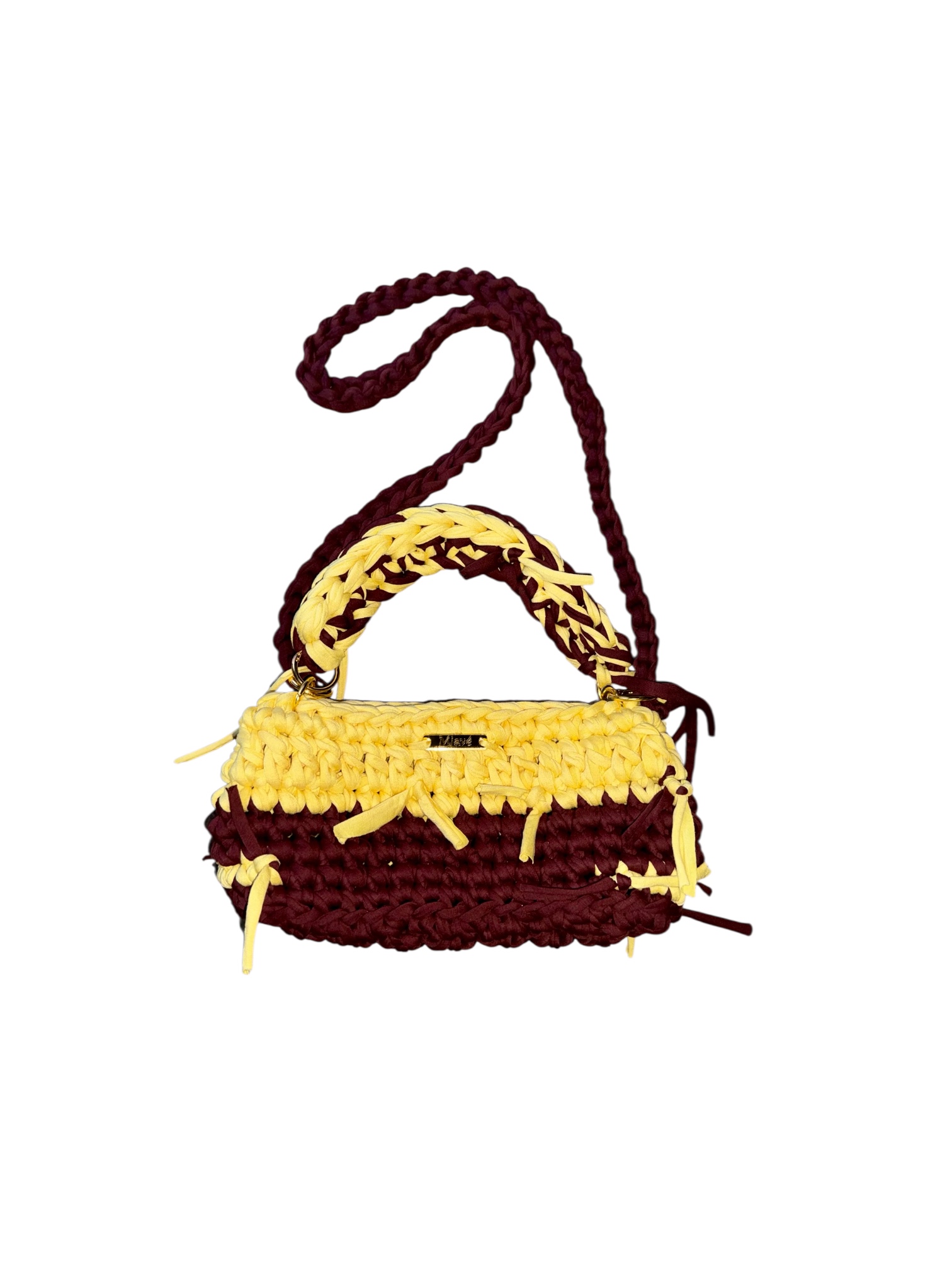 Handgemachte gehäkelte Handtasche nachhaltig Fray