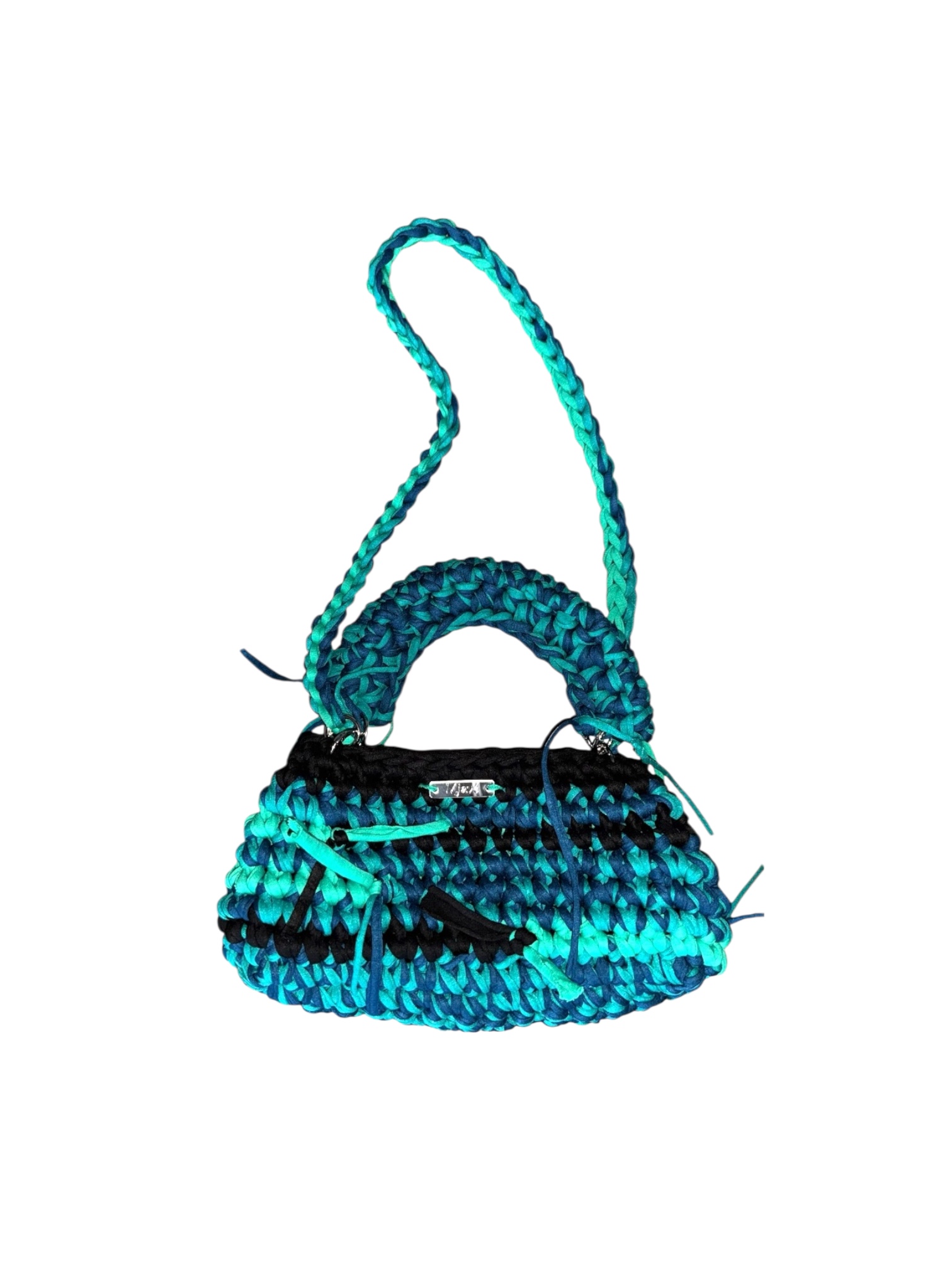 Boho Umhängetasche aus recyceltem Garn