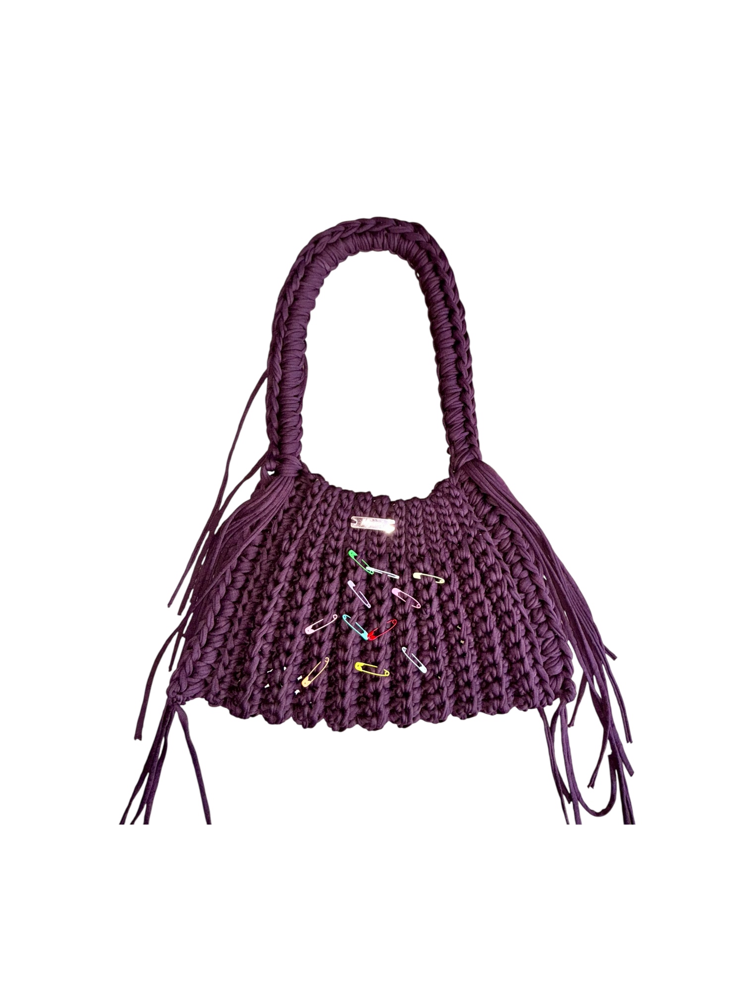 Handgehäkelte nachhaltige Boho Tasche - Lumière Édition – Bild 19