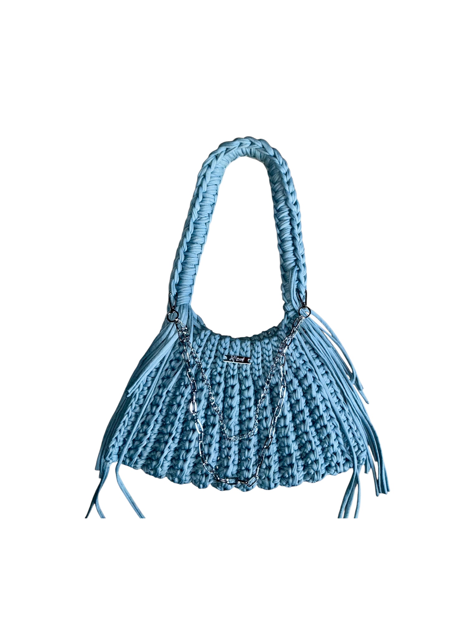 Handgehäkelte nachhaltige Boho Tasche - Lumière Édition – Bild 12