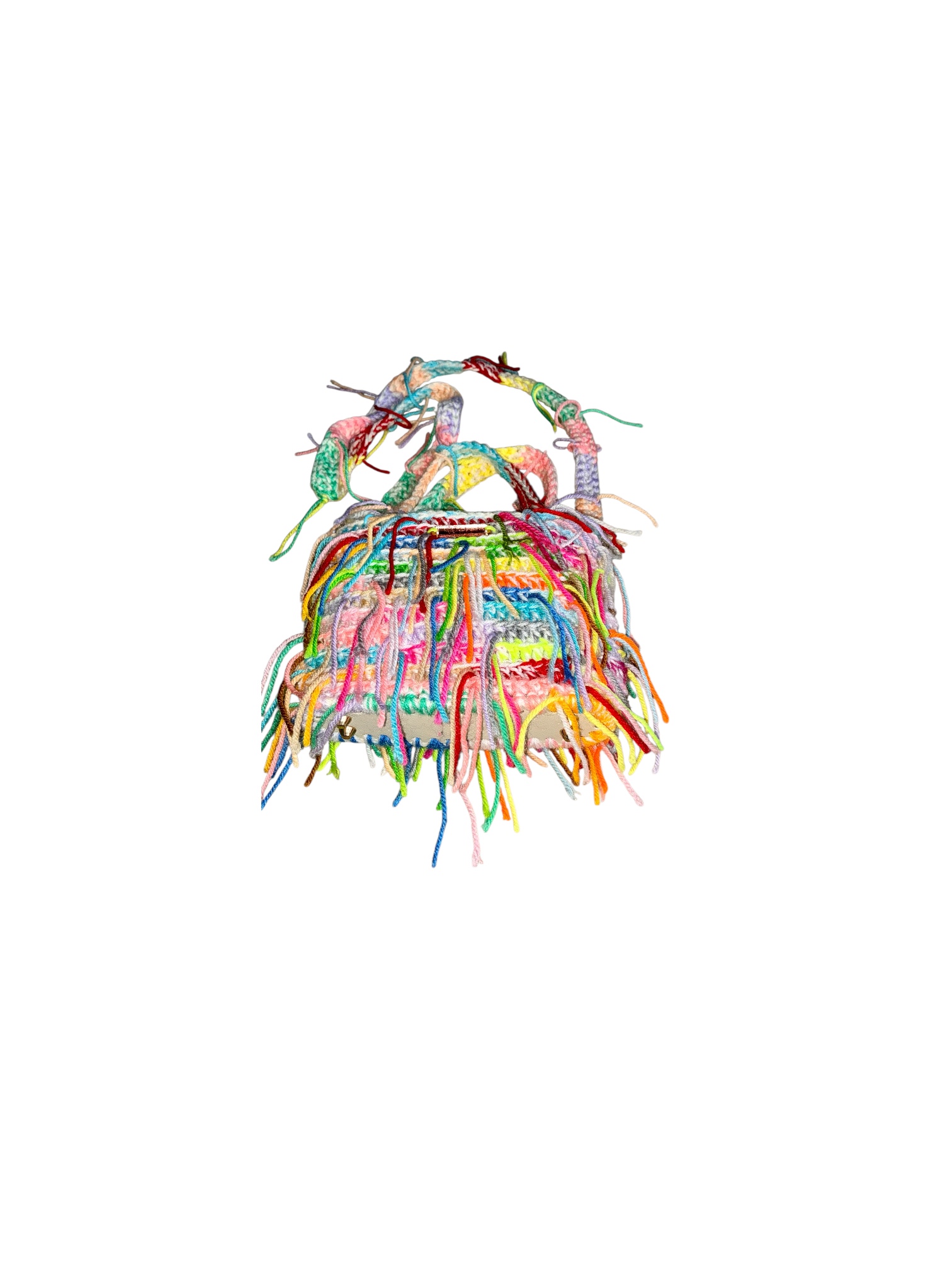 Bunte Crochet Bag für Festival und Strand