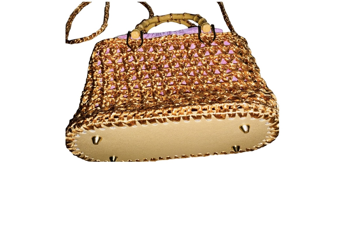 Boho Mini Raffia Tasche für Frauen