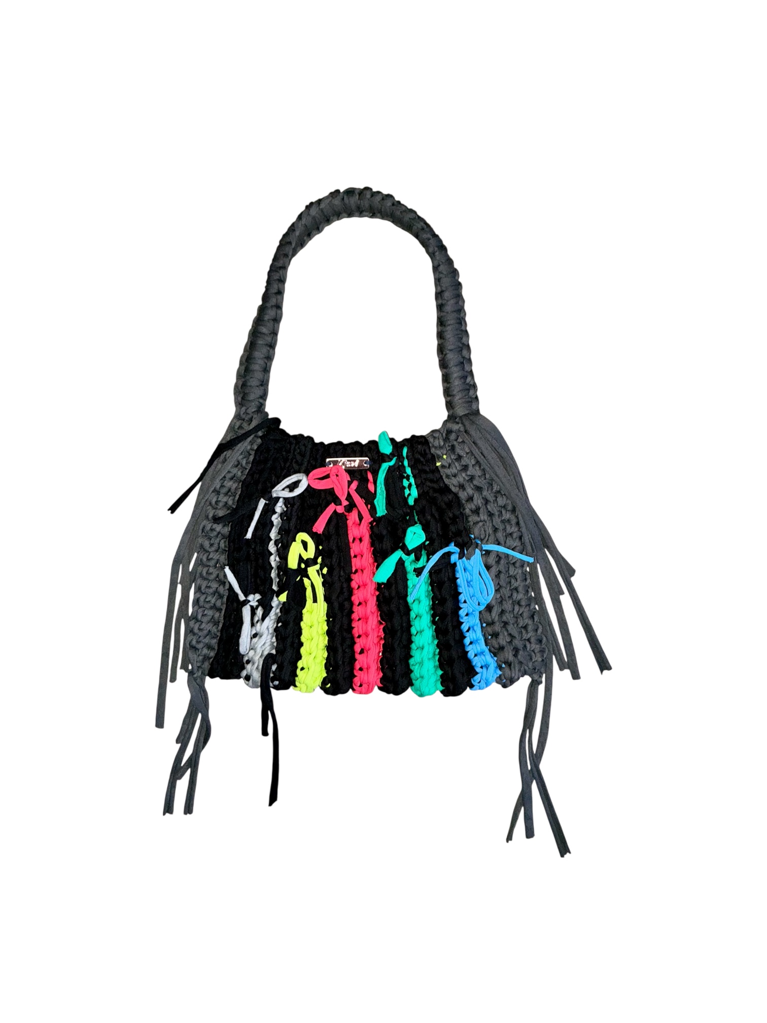 Handgehäkelte nachhaltige Boho Tasche - Lumière Édition – Bild 14