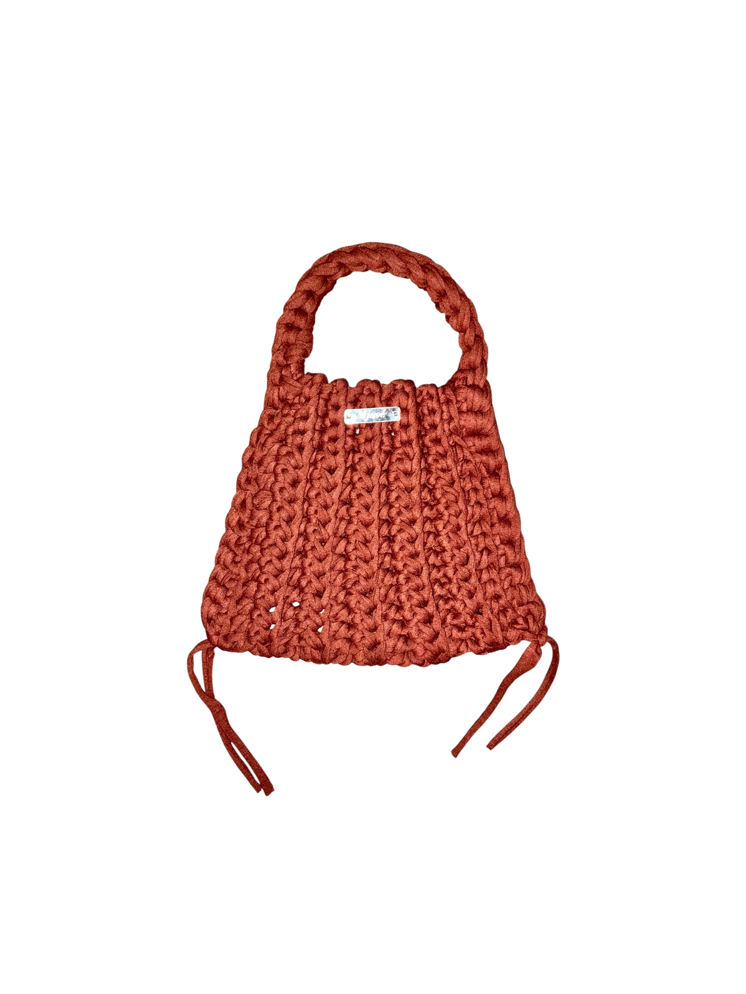 Handgehäkelte nachhaltige Handtasche aus recyceltem Textilgarn - NALA – Bild 10
