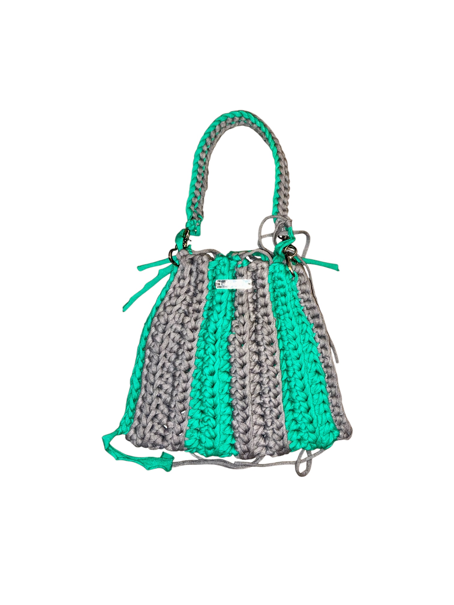 Moderne nachhaltige Häkeltasche handgemacht für Frauen