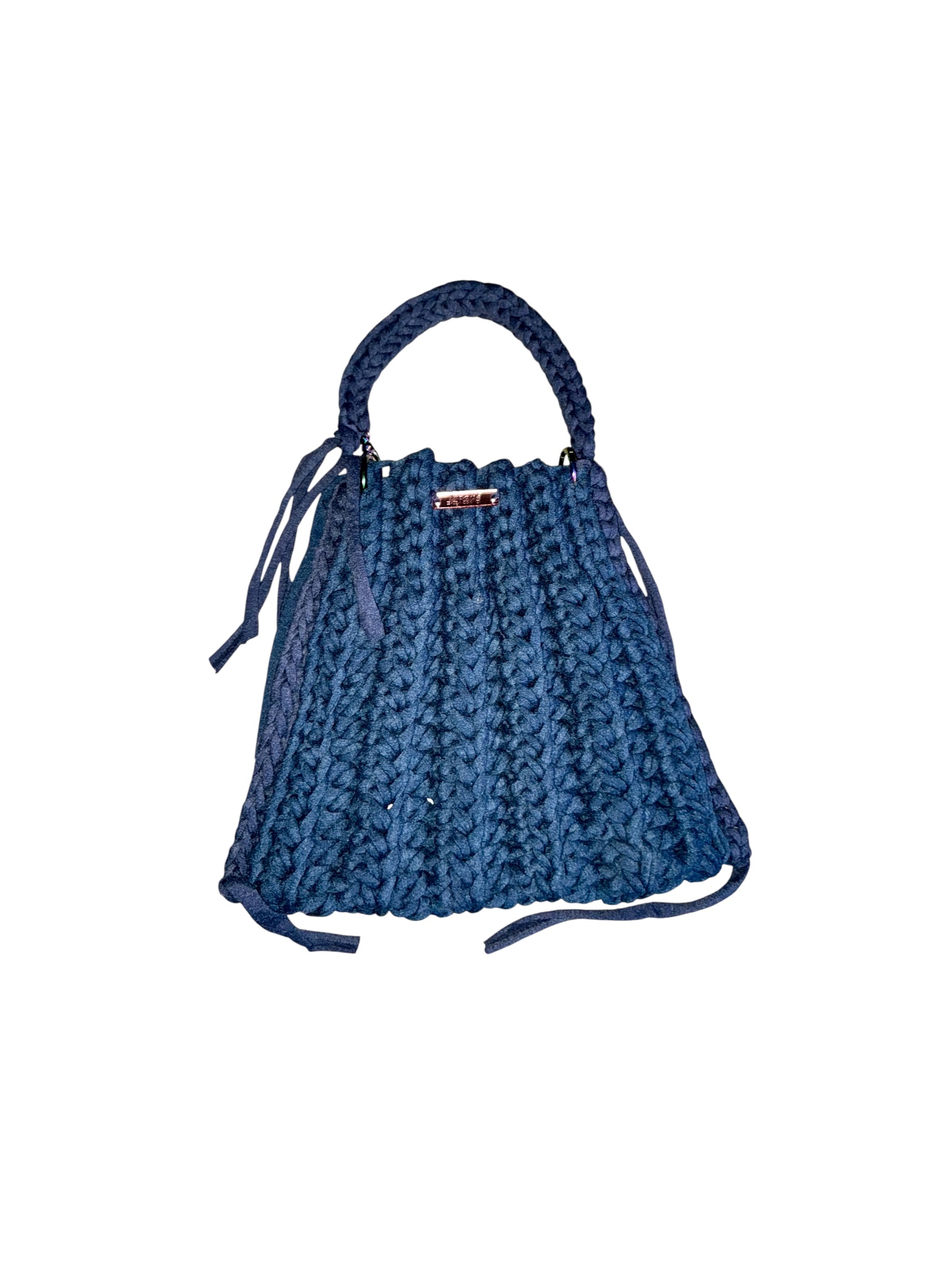 Nachhaltige Häkeltasche handmade aus recyceltem T-Shirt-Garn - ARIEL. – Bild 2