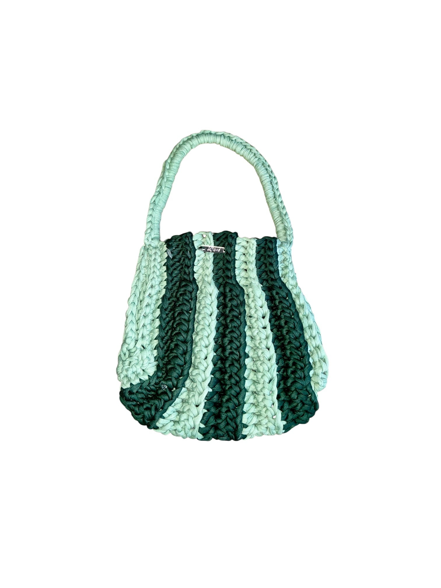 Nachhaltige Häkeltasche handmade aus recyceltem T-Shirt-Garn - ARIEL. – Bild 21