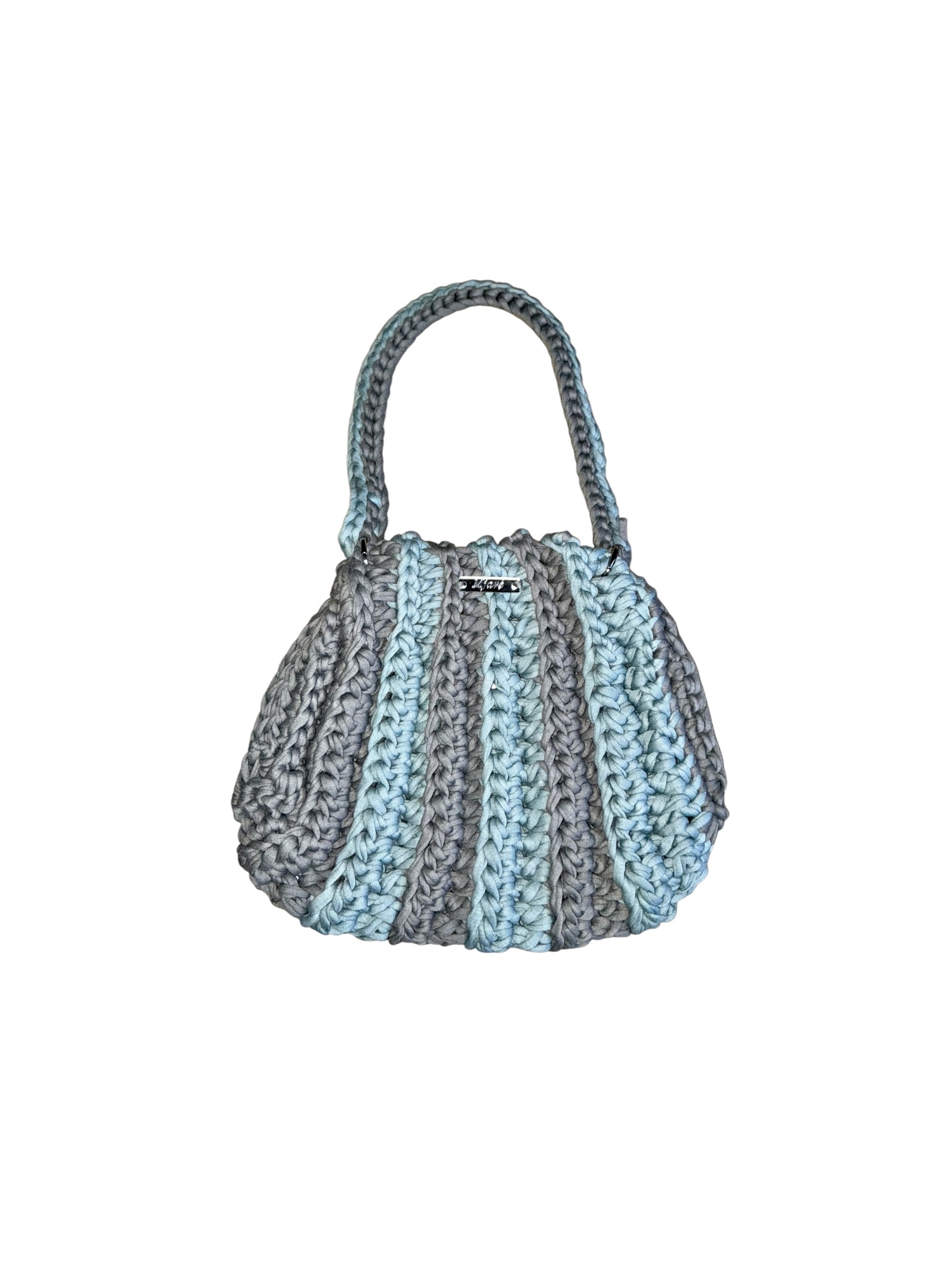 Nachhaltige Häkeltasche handmade aus recyceltem T-Shirt-Garn - ARIEL. – Bild 19