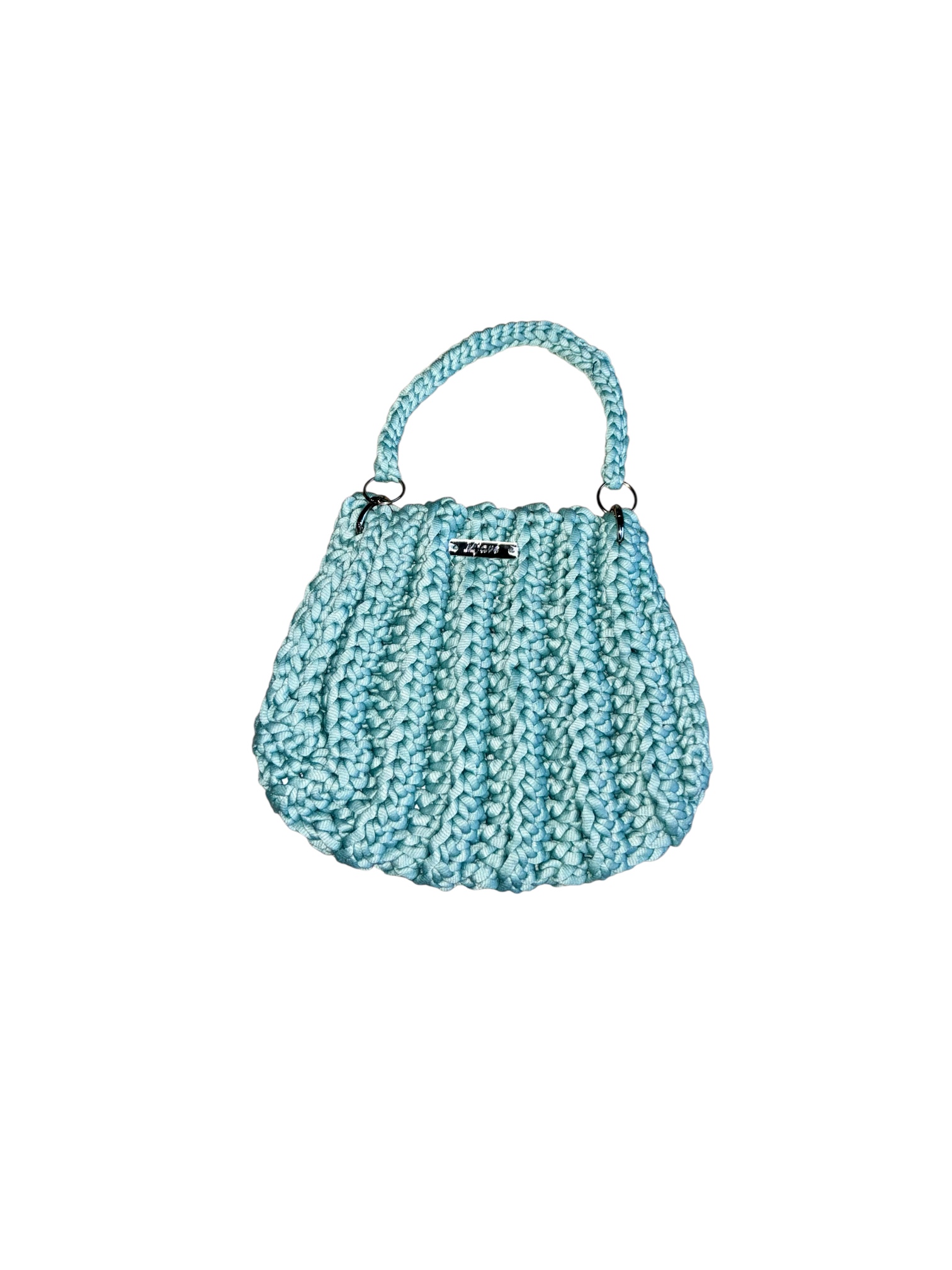 Boho Mint Häkel Tasche Unikat
