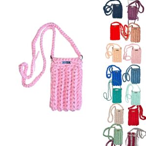 Mini Häkeltasche aus T-Shirt Garn