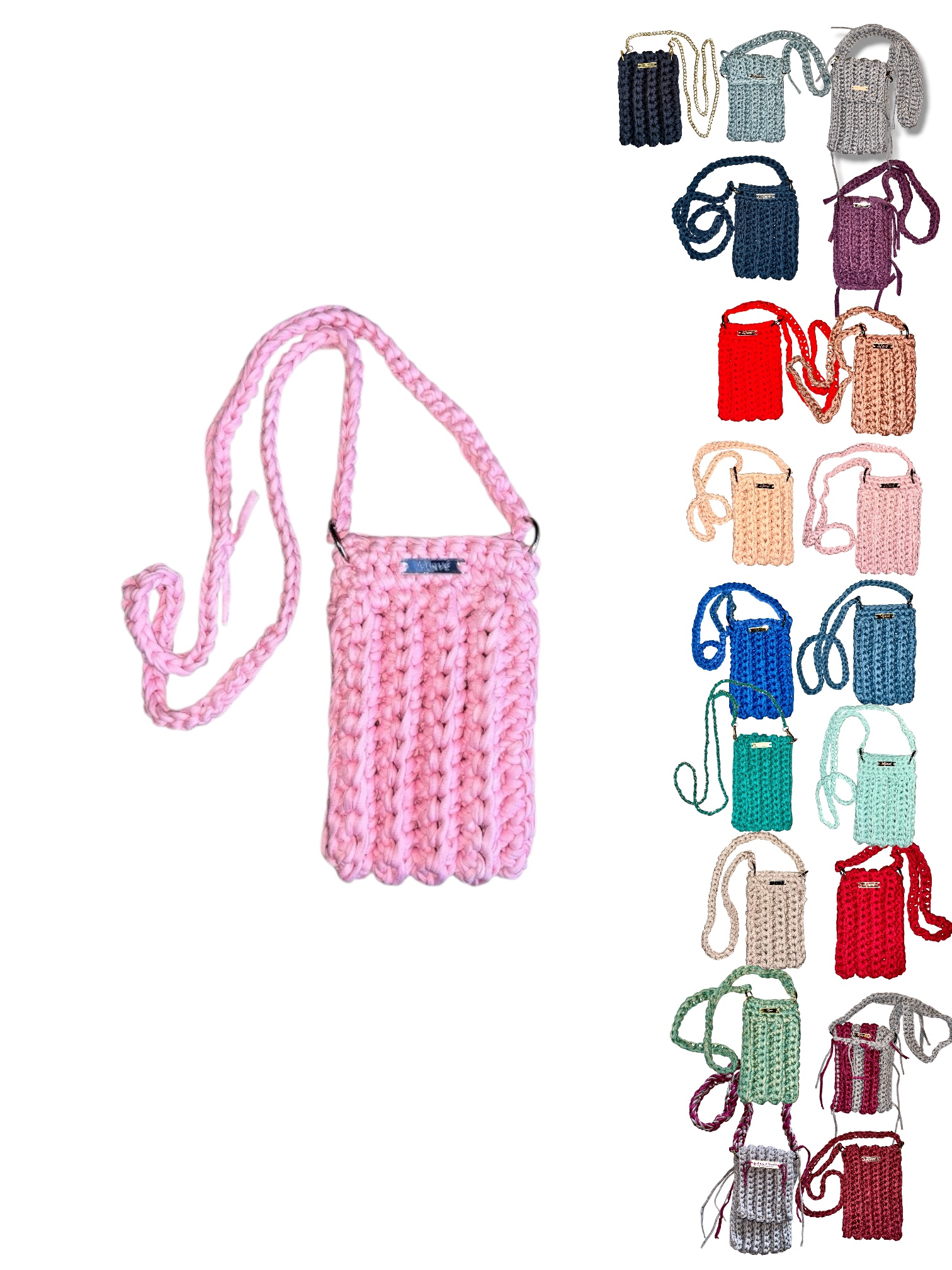 Mini Häkeltasche aus T-Shirt Garn