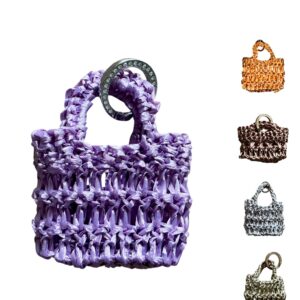 AirPods Hülle Gehäkelt Taschenanhänger Keychain Boho Charm Handgemacht Stylisch Accessoire Geschenk für Frauen Mjavé