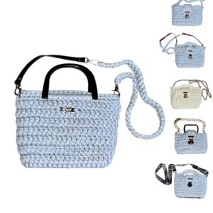 Mini-Häkeltasche, handgemacht – einzigartiges Geschenk für Frauen | Wunschfarbe wählbar