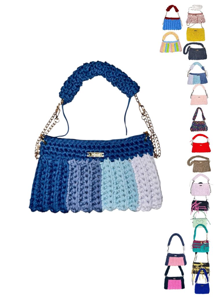 Color Craze handgehäkelte Boho Tasche mit Fransen