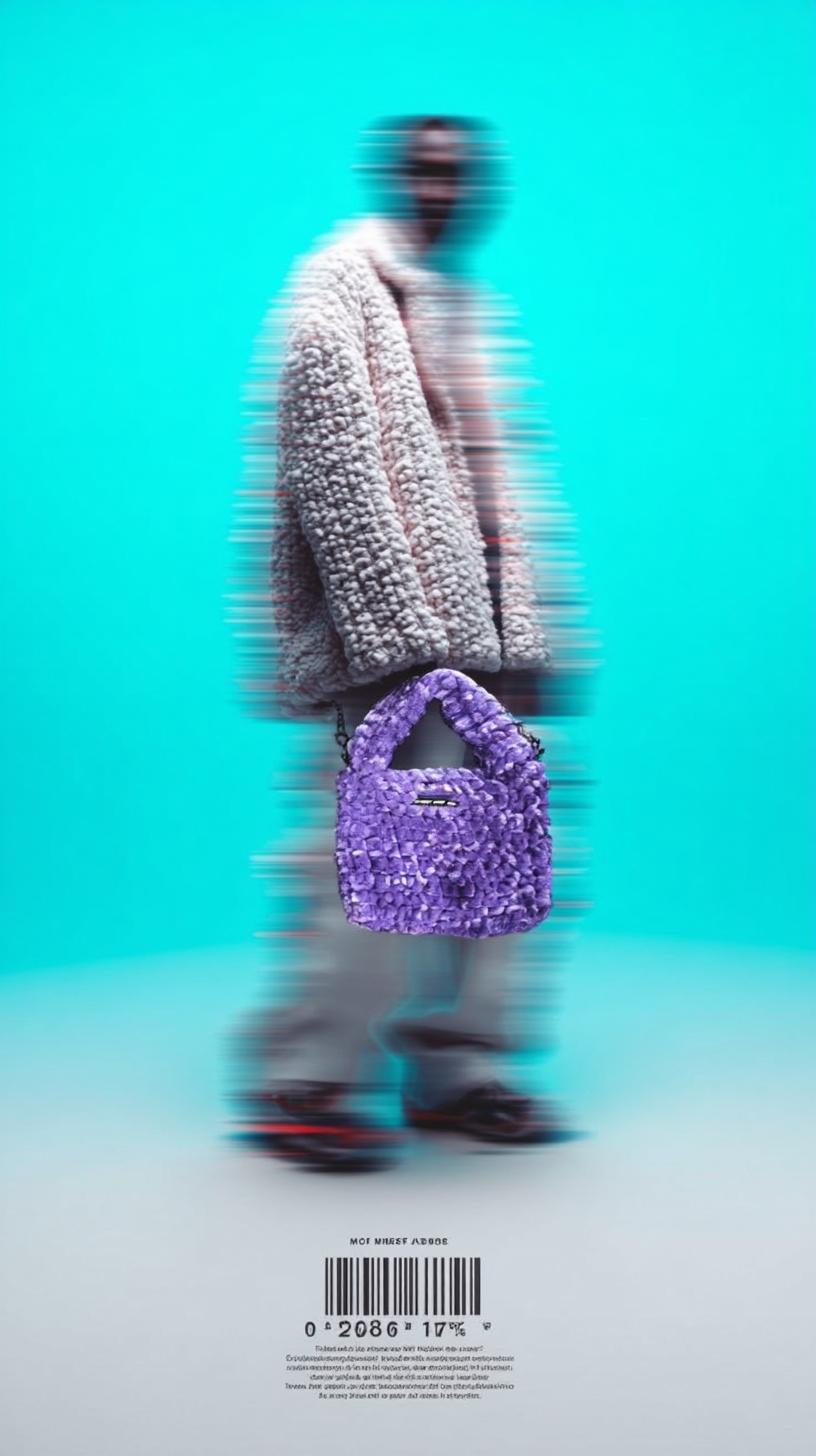 flauschige Chenille Handytasche für Frauen von MJAVÉ