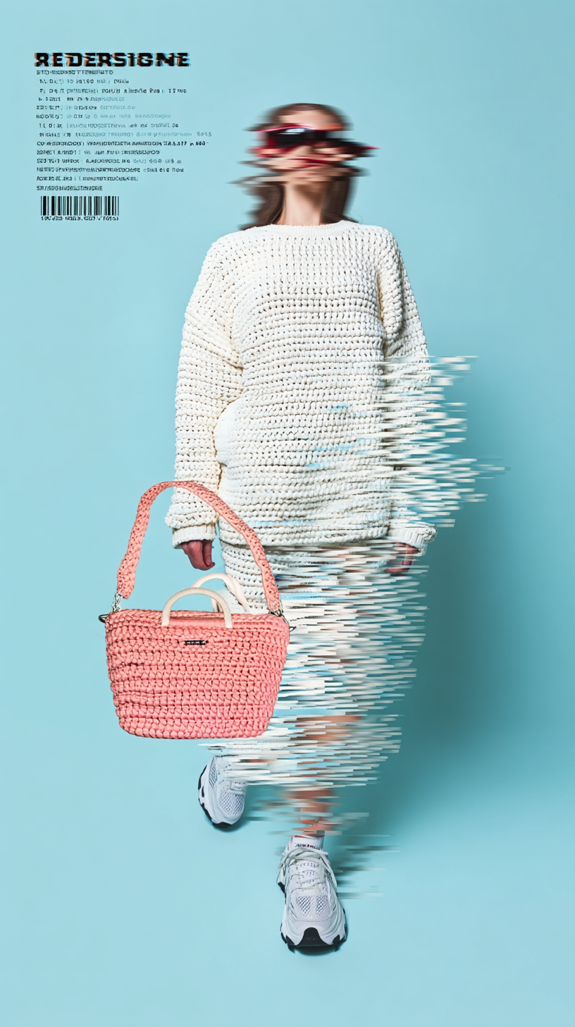 Mira Midi – handgefertigte gehäkelte Tasche – Bild 9