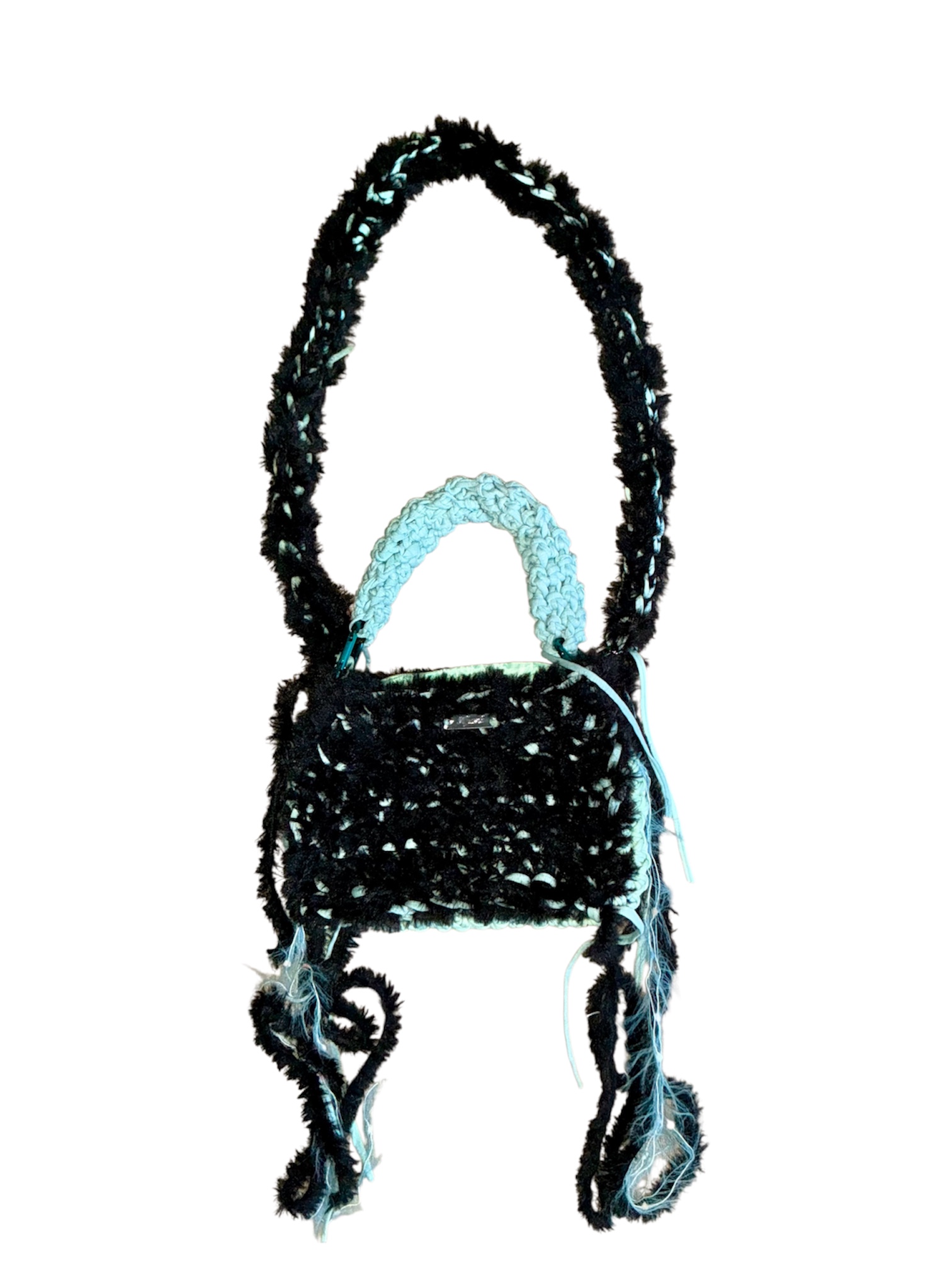 Teddy Tasche gehäkelt aus weichem Teddygarn und robustem T-Shirt-Garn – Bild 11